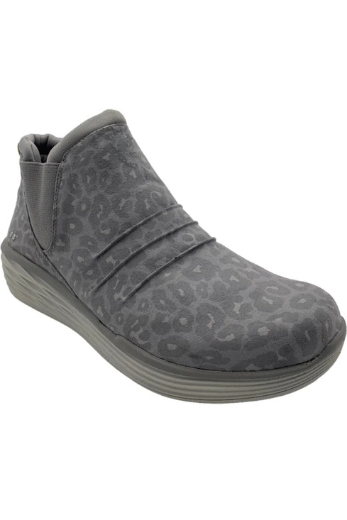 Ryka Shoes - Ryka Water Repellent Wedge Ankle Boots Niah Animal Gray Leopard - Wide